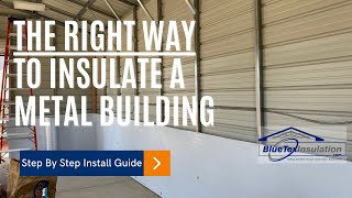 How To Insulate A Metal Building Tear Proof Foam amp Foil Insulation  Easy Vapor Barrier  NO Bubbles [upl. by Onirotciv362]