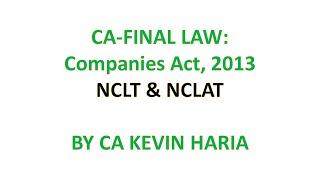 MAY23 REVISION OF NCLT AND NCLAT  CA FINAL LAW [upl. by Llertac]