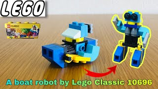 Lego Classic 10696 assembling to a boat robot 164 [upl. by Dyke]