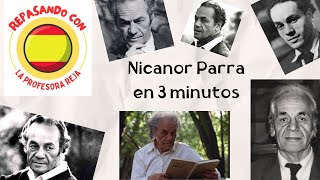 Nicanor Parra en 3 minutos [upl. by Suhpesoj]