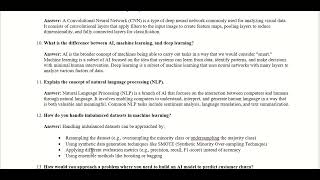 Artificial Intelligence Interview Questions 2 [upl. by Jacobina]