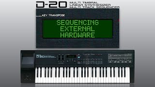 Roland D20 Sequencing external hardware tutorial [upl. by Sidwel]