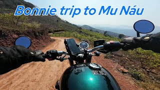 Trip to Mu Náu  Triump Bonneville T100  DJI Action Adventure [upl. by Cordalia]