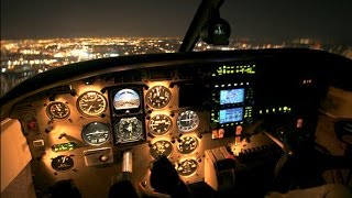 Piper PA28 Cherokee  Crosswind NIGHT Landing at LCA  Cockpit View GoPro [upl. by Carlton]