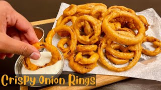 Crispy Onion Rings Recipe  Homemade Onion Rings  Recipe in Urdu Hindi [upl. by Hahnke839]