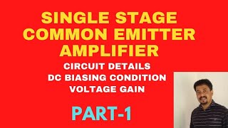 single stage CE amplifier part 1 dc biasing condition voltage gain practical experiment [upl. by Marika781]