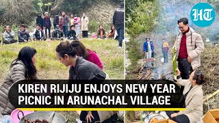 Watch Law Minister Kiren Rijiju celebrates New Year picnic at native village in Arunachal Pradesh [upl. by Spense]