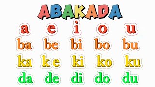 Unang Hakbang sa Pagbasa ABAKADA  Filipino Reading Lesson for Preschool Kindergarten amp Grade1 [upl. by Vullo]