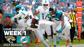 Jacksonville Jaguars vs Miami Dolphins  NFL 2024 Week 1 Game Highlights [upl. by Adnilec]