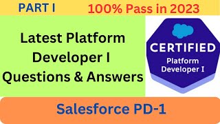 100 Guarantee 🔥🔥  PD1 Pass in 2023 Salesforce PD1 Dumps Latest Questions and Answers Part I [upl. by Chris]