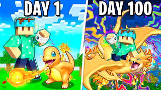 I Spent 100 DAYS In MEGA POKEMON ONLY Pixelmon Minecraft [upl. by Gean518]