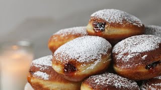 How To Make Jewish Jelly Donuts Sufganiyot • Tasty [upl. by Ahsinoj]