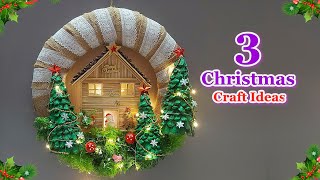 3 Economical Christmas decoration idea with Plastic Bottle DIY low Budget Christmas craft idea🎄116 [upl. by Reifel]