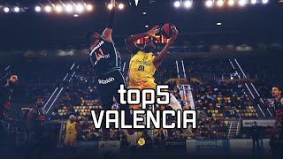 TOP5 Elaborado en Canarias vs Valencia Basket GrancaTV 281222 [upl. by Leona]