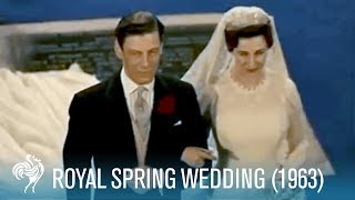 Royal Spring Wedding of Princess Alexandra 1963  British Pathé [upl. by Mitinger]