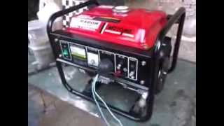 Gerador de energia 1200W motor 4 tempos gasolina [upl. by Melda]