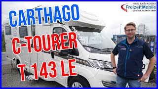 Carthago ctourer T 143 LE Modell 2021  PremiumReisemobil kompakt mit Einzelbetten [upl. by Ahsia419]