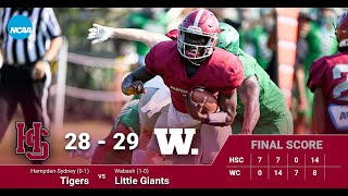 HampdenSydney Football Highlights The Gentlemens Classic [upl. by Mathia]