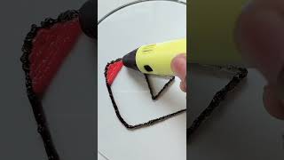 Making Youtube logo With 3D Pen ▶️ shorts [upl. by Sedgewick991]