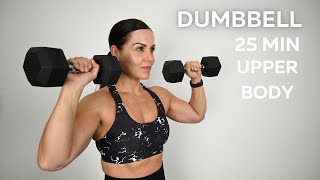 20 MIN DUMBBELL UPPER BODY HOME WORKOUT [upl. by Lipski91]