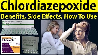 Chlordiazepoxide tablets ip 10 mg 5 mg in Hindi  Librium 10 mg tablet uses in hindi  Uses Dose [upl. by Ricard364]