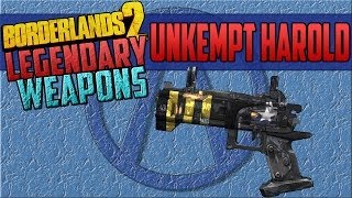 Borderlands 2 Legendary Weapon Unkempt Harold GermanHD [upl. by Delia]