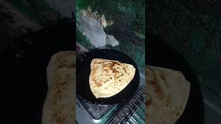 Tikona paratha 😊  paratha food shorts video [upl. by Orling]