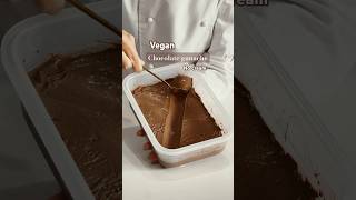 Vegan dark chocolate ganache without cream 🌱 veganrecipe veganpastry [upl. by Graves260]