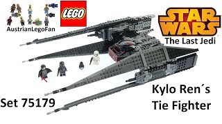 Lego Star Wars 75179 Kylo Ren´s TIE Fighter  Lego Speed Build Review [upl. by Fredrick]