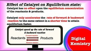 Effect of Catalyst on Equilibrium Reaction  Le chateliers principle Chemical Equilibrium Class 11 [upl. by Mindi]