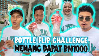 BOTTLE FLIP TRICK SHOT  WINNERS GET RM1000 [upl. by Roddie321]