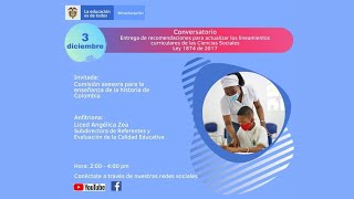 Entrega de recomendaciones para actualizar los lineamientos curriculares de las Ciencias Sociales [upl. by Etessil76]