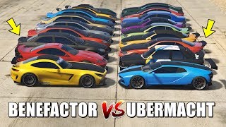 GTA 5 ONLINE  BENEFACTOR VS UBERMACHT WHICH IS FASTEST [upl. by Catlin12]