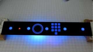 USB Capacitive Touch Interface with Dead Front Glass Overlay Selective Lighting and RFID [upl. by Dolorita63]