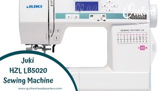 Juki HZLLB5020 Sewing Machine Quilters Headquarters  6053341611 [upl. by Heall]