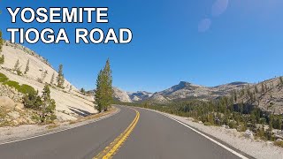 Tioga Road Yosemite National Park 4K scenic drive  California [upl. by Jeritah]