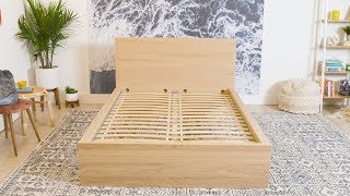 How To Build An Ikea MALM Bed Frame  How To  House Beautiful [upl. by Heti]