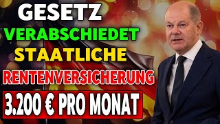 Gesetz genehmigt Start der monatlichen Rentenversicherungsauszahlung von €3200 [upl. by Russ]