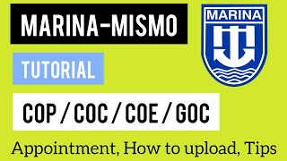 PART 1 Marina MISMO Tutorial  Online Appointment and Upload  COP Revalidation or Renew [upl. by Brass690]