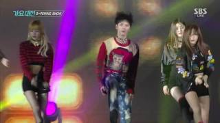 161226 TEN LISA Seulgi Jinyoung Yugyeom Jimin Dance Performance  2016 SBS Gayo Daejun [upl. by Llerol]