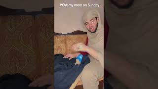 EveRy DeSi MoMs On SuNdaY 😈😅  Part 1  funny comedy baqar artist subscribe desimomsbelike [upl. by Ashton60]