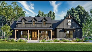 Modern Farmhouse  Pinecrest House Plan  A1281A ADI [upl. by Alih]