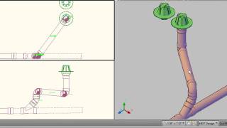 AutoCAD MEP 2010 Piping Basics  Video 2of2 [upl. by Iong]