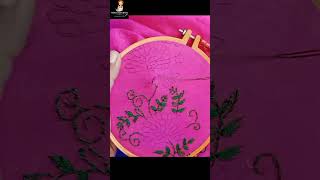 Hater kaj Embroidery dress stitch হাতের কাজের জামা Jamay hater kajer design Embroidery by hand [upl. by Eeram]