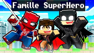 JE ME FAIS ADOPTER PAR UNE FAMILLE DE SUPER HERO SUR MINECRAFT [upl. by Leopoldeen]