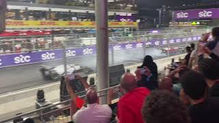 Theo PourchaireEnzo Fittipaldi Massive Crash  F2  Fan cam [upl. by Attenyw]