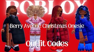 Roblox Berry Avenue Christmas Onesie Outfit Codes Clothes  Vlogmas Day 5 [upl. by Sire]