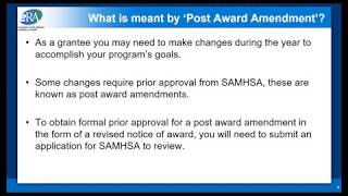 How to Submit a Post Award Amendment for Discretionary Grants [upl. by Adiana]