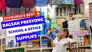 Pinakamurang School amp Office Supplies Divisoria  Detailed Vlog by Mommy O [upl. by Ahsenev]