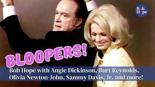 BLOOPERS  Bob Hope Angie Dickinson Burt Reynolds Sammy Davis Jr Olivia NewtonJohn and more [upl. by Tap]